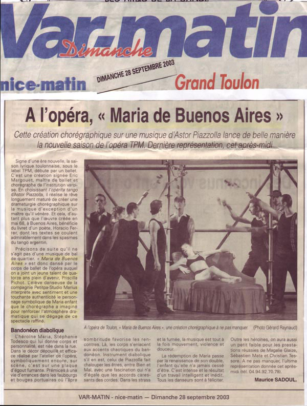 Op&eacute;ra Maria de Buenos Aires
