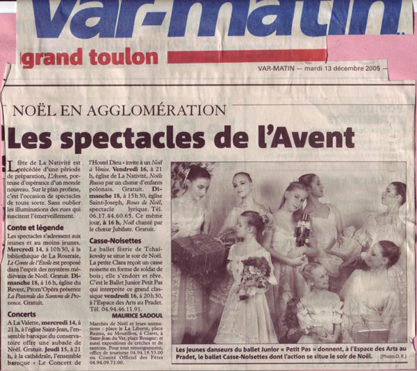 Spectacles de l'Avent