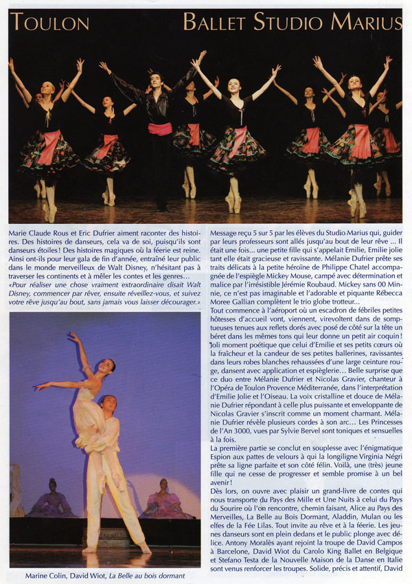 Gala de danse classique de fin d'ann&eacute;e de Toulon