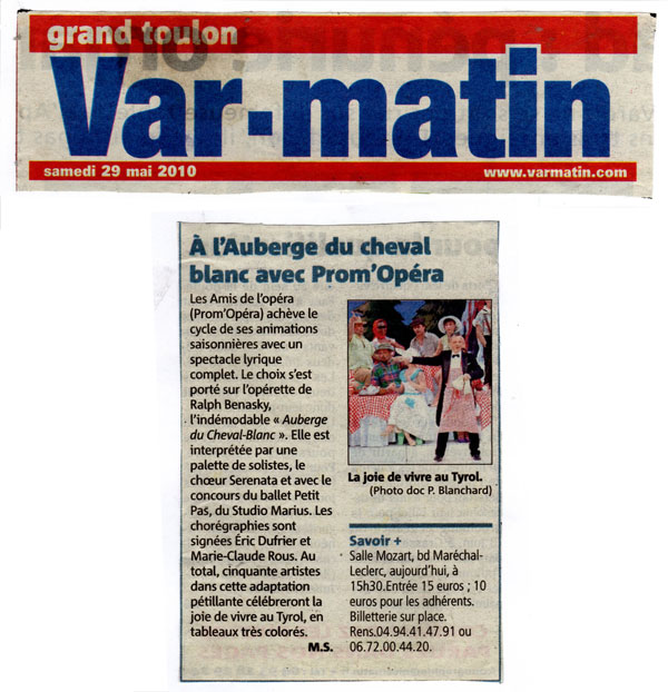 Marius chez petipa