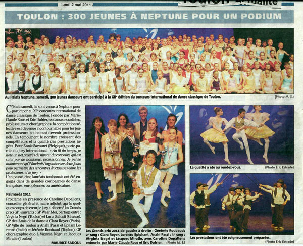 Concours International de Danse Classique de Toulon 2011
