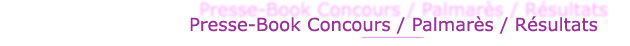 Presse-book des Concours