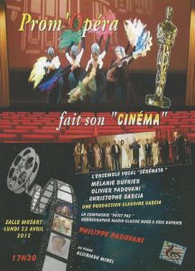 Prom Opéra fait son cinéma avril 2012