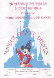 Gala Marius danse Disney juin 1999