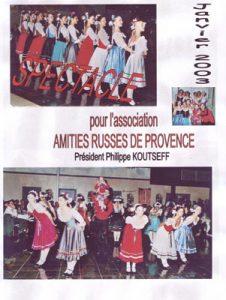 Amitiés russes de Provence Janvier 2003