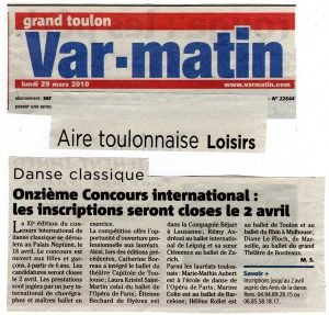 VarMatin 11ème concours de danse de Toulon