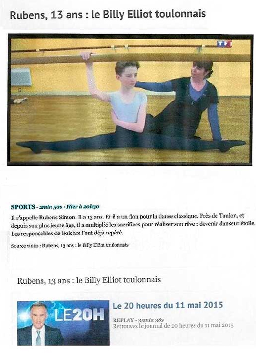 Rubens SIMON le Billy Elliot toulonnais