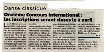 Onzième concours de danse de Toulon : inscriptions closes