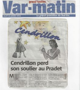 Cendrillon perd son soulier au Pradet (janvier 2015) Var Matin