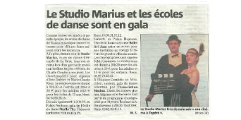 Le Studio Marius et les écoles de danse sont en gala