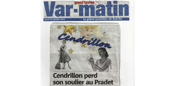 Cendrillon perd son soulier au Pradet Var Matin janvier 2015