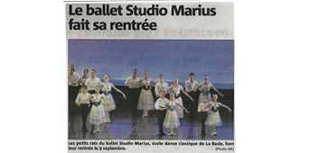 Le Ballet Studio Marius fait sa rentrée
