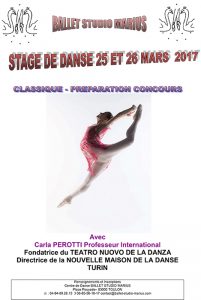 Stage de danse mars 2017