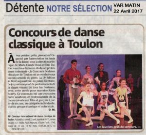 Concours de danse classique de Toulon