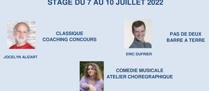 STAGE DU 7 AU 10 JUILLET 2022
