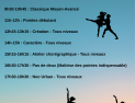 STAGE DU 25 AU 28 AOUT NOUVEAUX HORAIRES