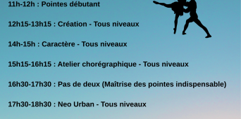 STAGE DU 25 AU 28 AOUT NOUVEAUX HORAIRES